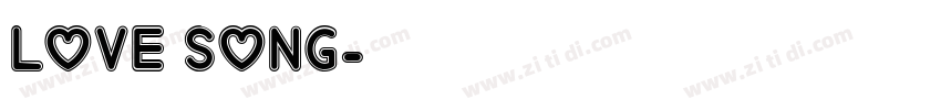 love song字体转换